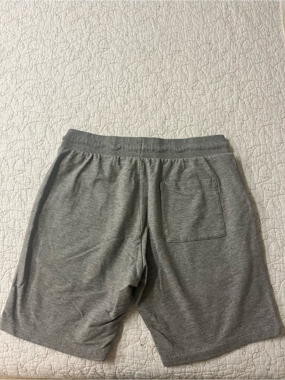 ASOS Heather Grey Drawstring Mini Shorts - Picture 3 of 3